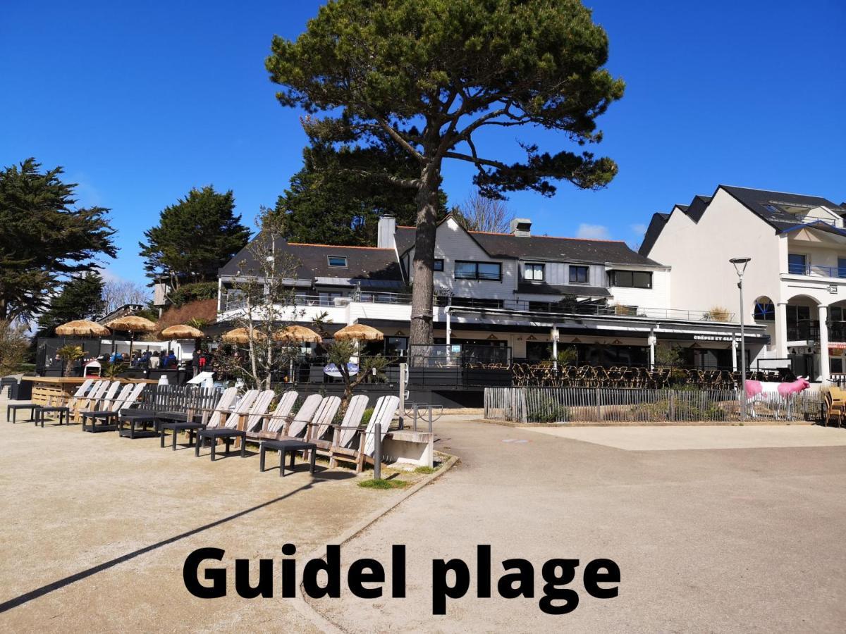 Maisonnette T2 Bord De Mer Guidel Plage Exterior foto